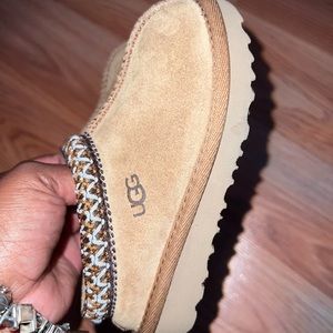 Tan UGG slippers
